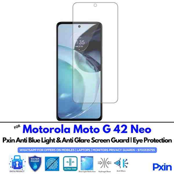 MotorolaMotoG42Neo Mobile Anti Blue Light and Anti Glare Screen Guard MotorolaMotoG42Neo Mobile Anti Blue Light and Anti Glare Screen Guard