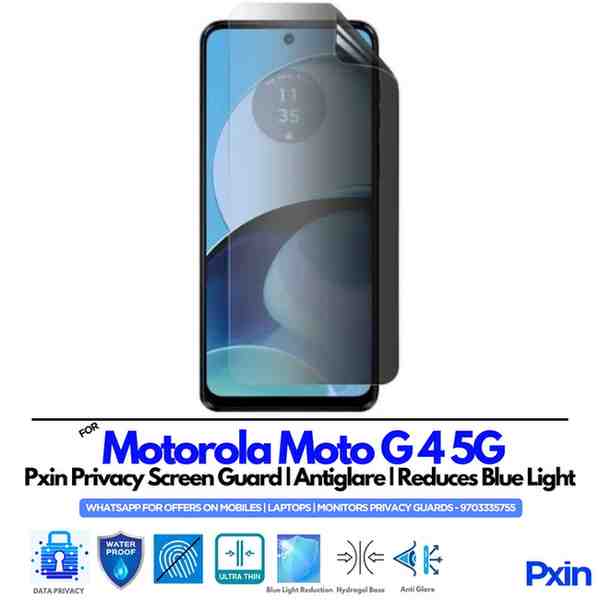 Motorola Moto G 4 5G Privacy Screen Guard Motorola Moto G 4 5G Privacy Screen Guard