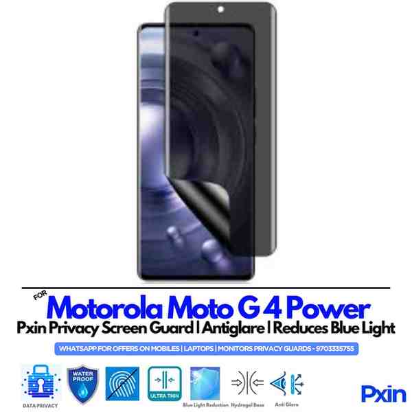 Motorola Moto G 4 Power Privacy Screen Guard Motorola Moto G 4 Power Privacy Screen Guard