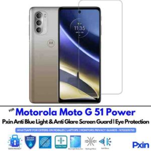 MotorolaMotoG51Power Mobile Anti Blue Light and Anti Glare Screen Guard