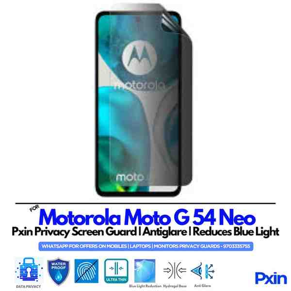 Motorola Moto G54 Neo Privacy Screen Guard Motorola Moto G54 Neo Privacy Screen Guard