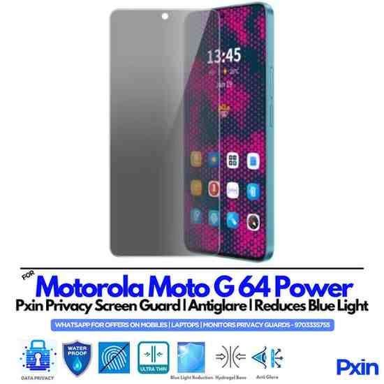 Motorola Moto G64 Power Privacy Screen Guard Motorola Moto G64 Power Privacy Screen Guard