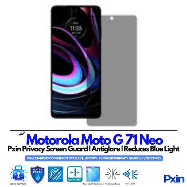 Motorola Moto G71 Neo Privacy Screen Guard Motorola Moto G71 Neo Privacy Screen Guard