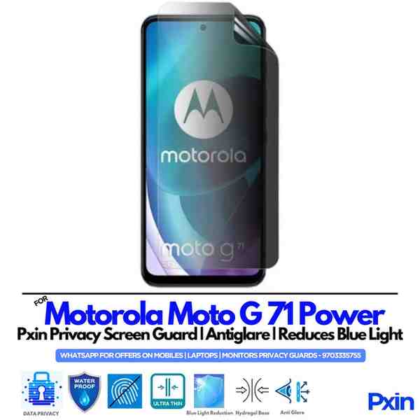 Motorola Moto G71 Power Privacy Screen Guard Motorola Moto G71 Power Privacy Screen Guard