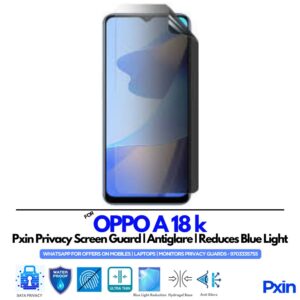 OPPO A 18 k Privacy Screen Guard