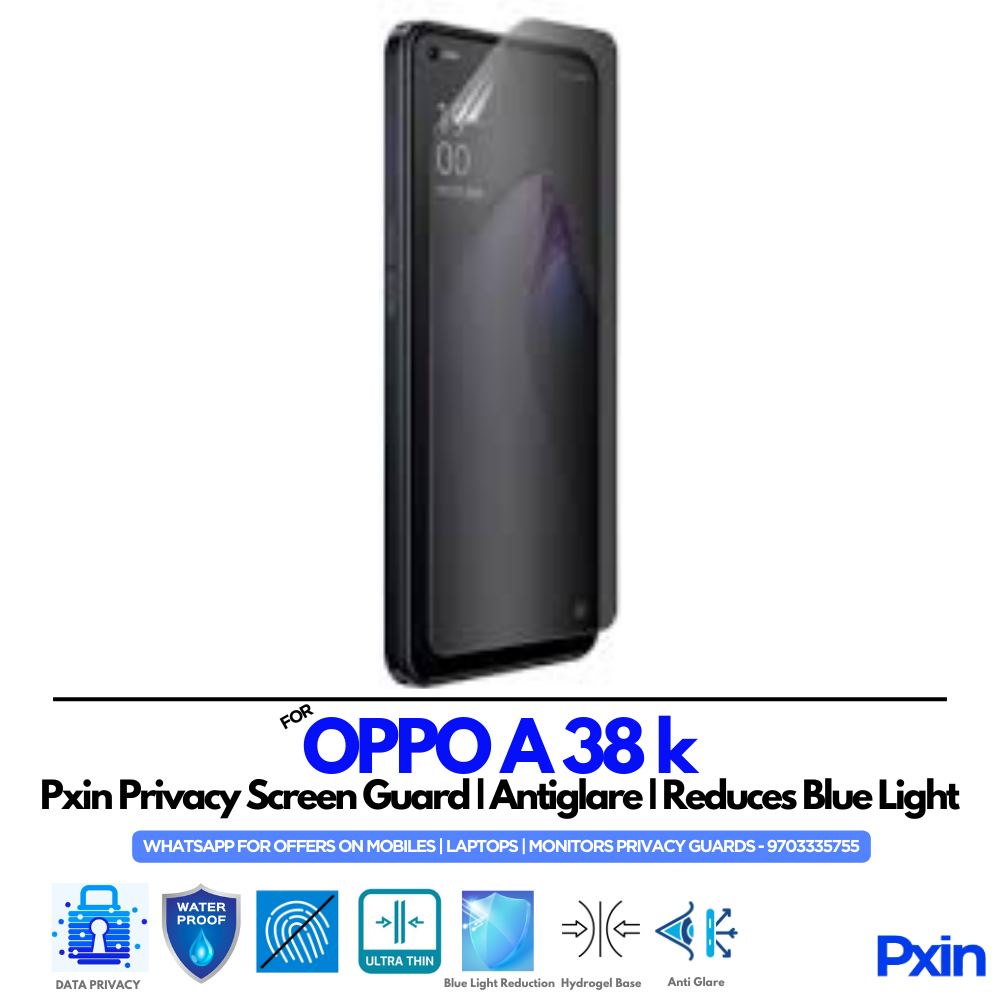 OPPO A 38 k Privacy Screen Guard OPPO A 38 k Privacy Screen Guard