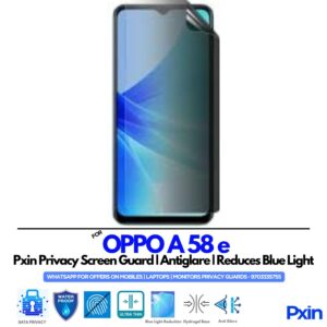 OPPO A 58 e Privacy Screen Guard