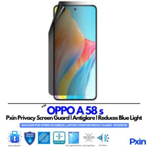 OPPO A 58 s Privacy Screen Guard