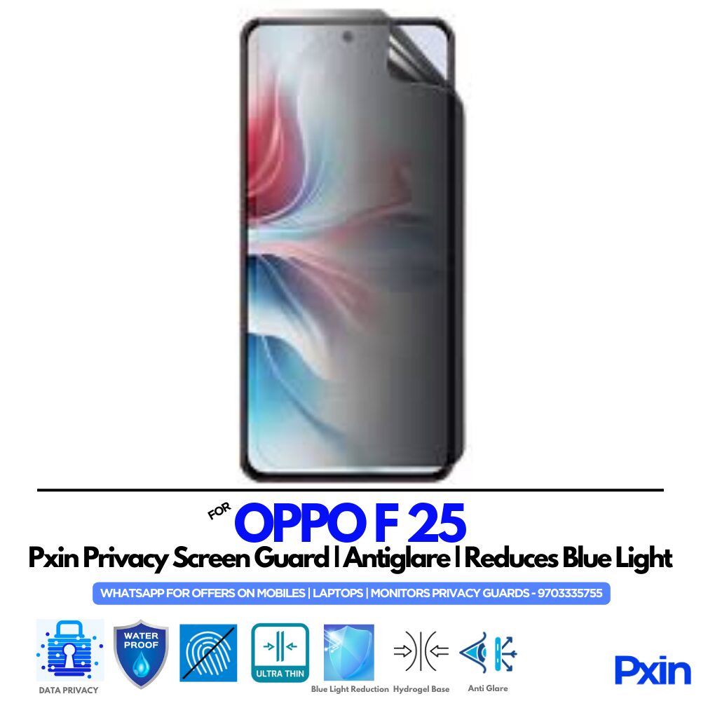 OPPO F 25 Privacy Screen Guard OPPO F 25 Privacy Screen Guard