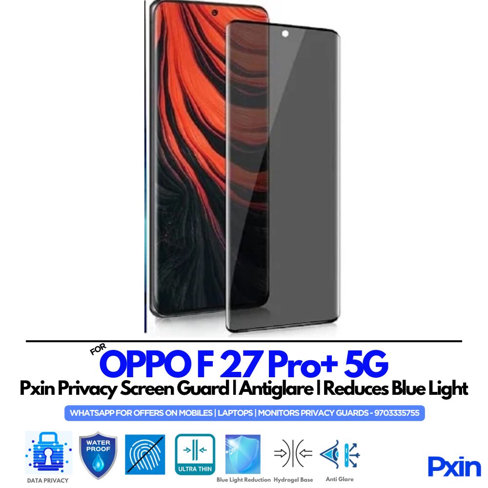 OPPO F 27 Pro+ 5G Privacy Screen Guard OPPO F 27 Pro+ 5G Privacy Screen Guard