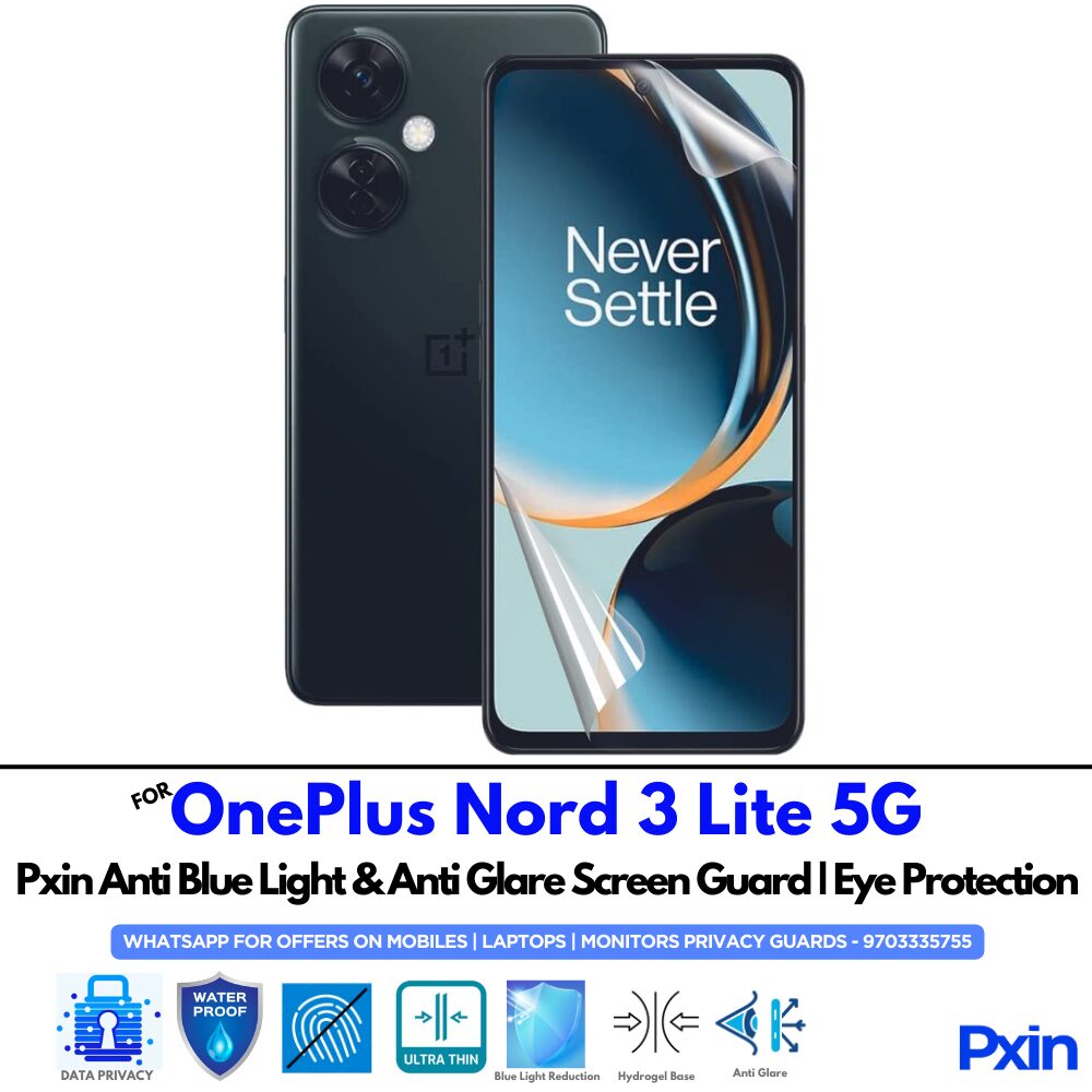 OnePlus Nord 3 Lite 5G Anti Glare Screen Guard OnePlus Nord 3 Lite 5G Anti Glare Screen Guard