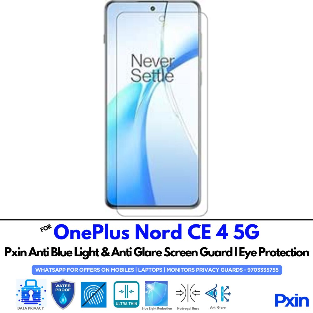 OnePlus Nord CE 4 5G Anti Glare Screen Guard OnePlus Nord CE 4 5G Anti Glare Screen Guard