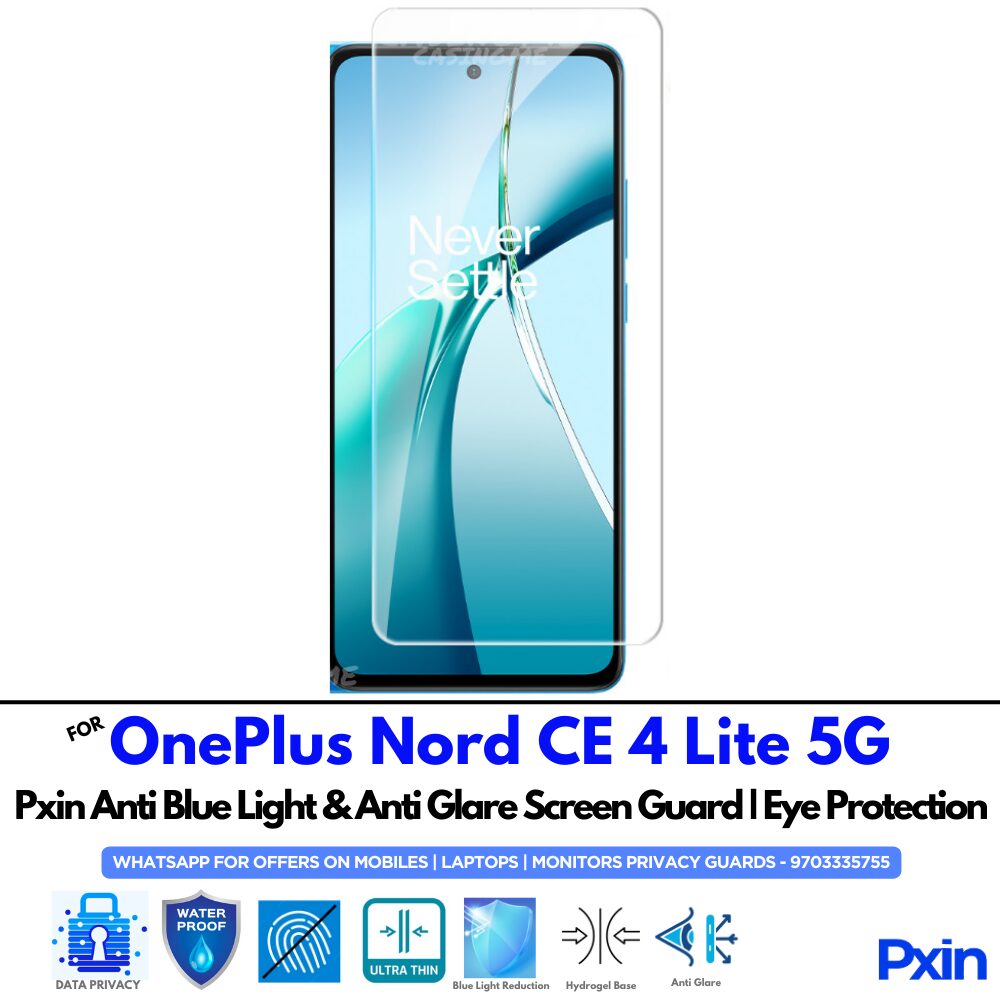 OnePlus Nord CE 4 Lite 5G Anti Glare Screen Guard OnePlus Nord CE 4 Lite 5G Anti Glare Screen Guard
