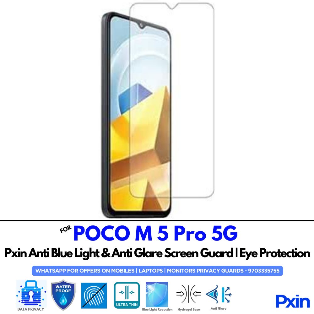 POCO M 5 Pro 5G Anti Glare Screen Guard POCO M 5 Pro 5G Anti Glare Screen Guard