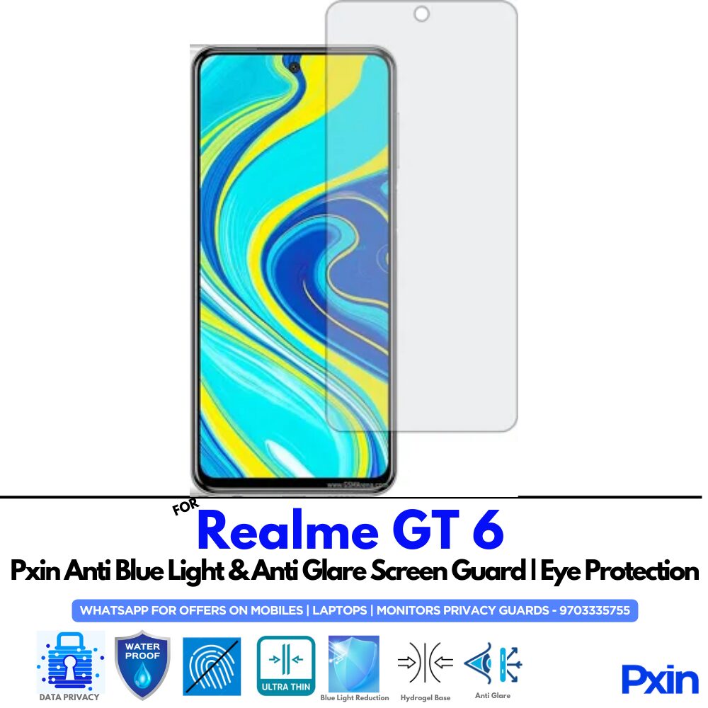 Realme GT 6 Anti Glare Screen Guard Realme GT 6 Anti Glare Screen Guard
