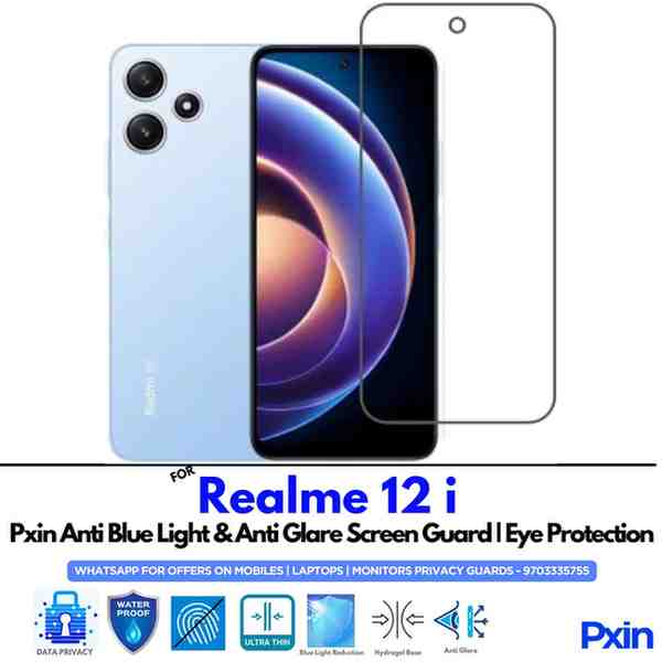 Realme12i Mobile Anti Blue Light and Anti Glare Screen Guard Realme12i Mobile Anti Blue Light and Anti Glare Screen Guard