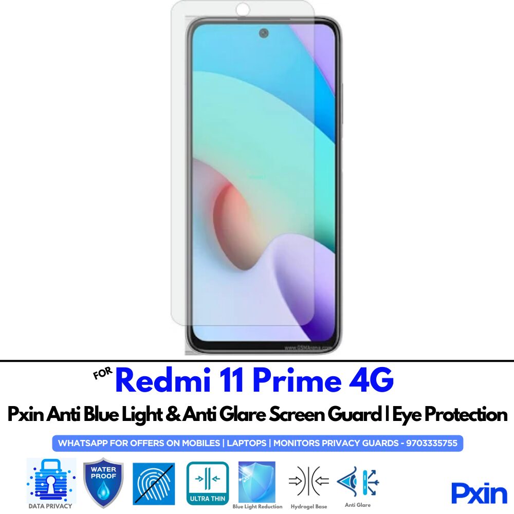 Redmi 11 Prime 4G Anti Glare Screen Guard Redmi 11 Prime 4G Anti Glare Screen Guard