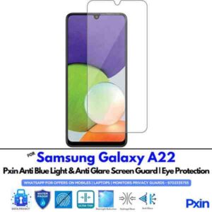 SamsungGalaxyA22 Mobile Anti Blue Light and Anti Glare Screen Guard