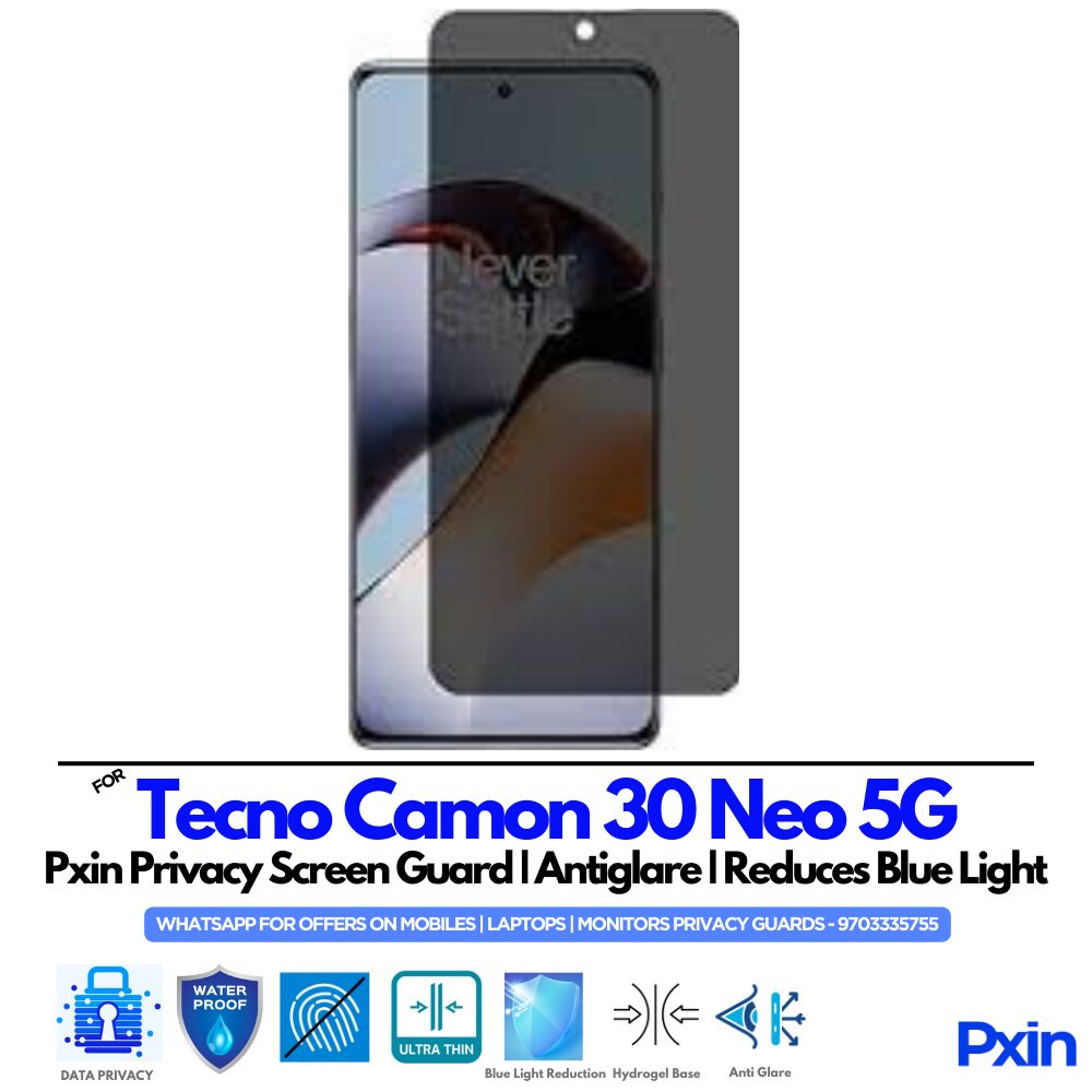 Tecno Camon 30 Neo 5G Privacy Screen Guard Tecno Camon 30 Neo 5G Privacy Screen Guard
