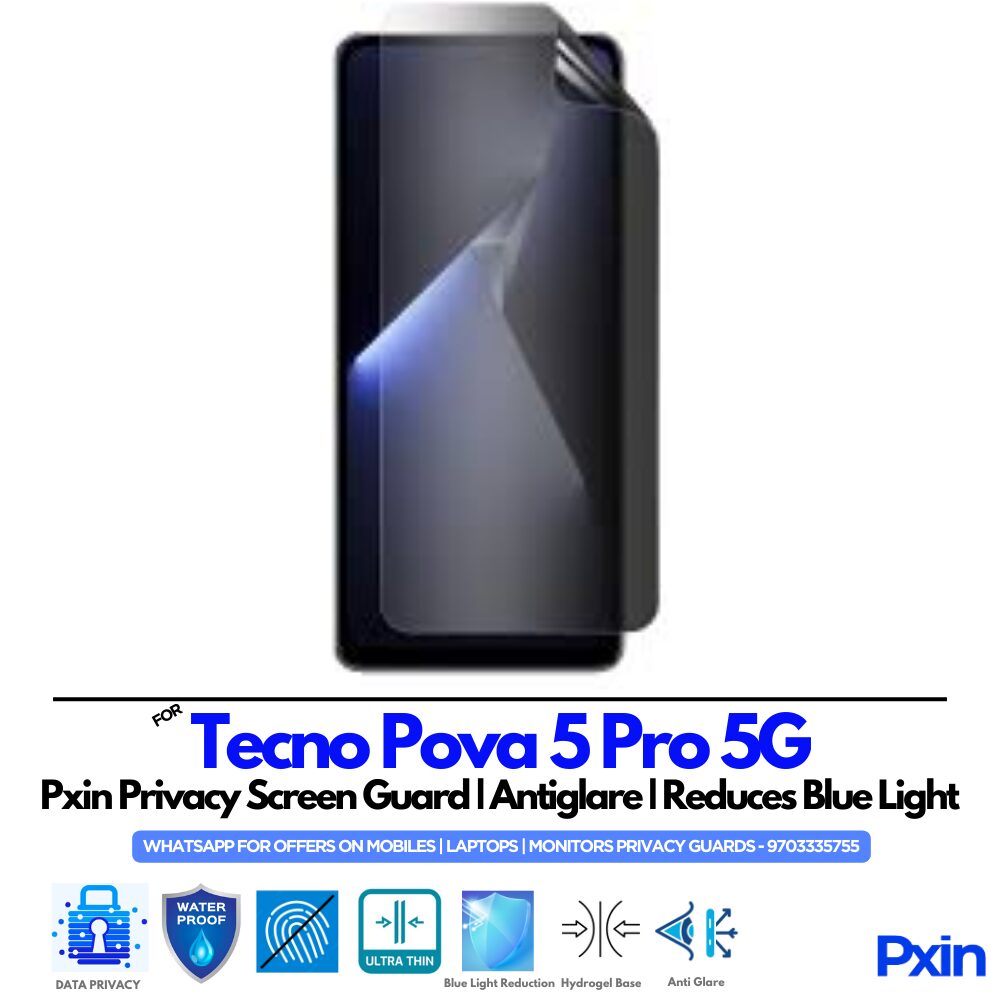 Tecno Pova 5 Pro 5G Privacy Screen Guard Tecno Pova 5 Pro 5G Privacy Screen Guard