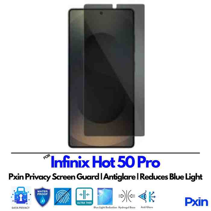 InfinixHot50Pro Privacy Screen Guard InfinixHot50Pro Privacy Screen Guard