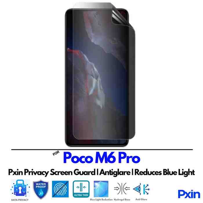 PocoM6Pro Privacy Screen Guard PocoM6Pro Privacy Screen Guard