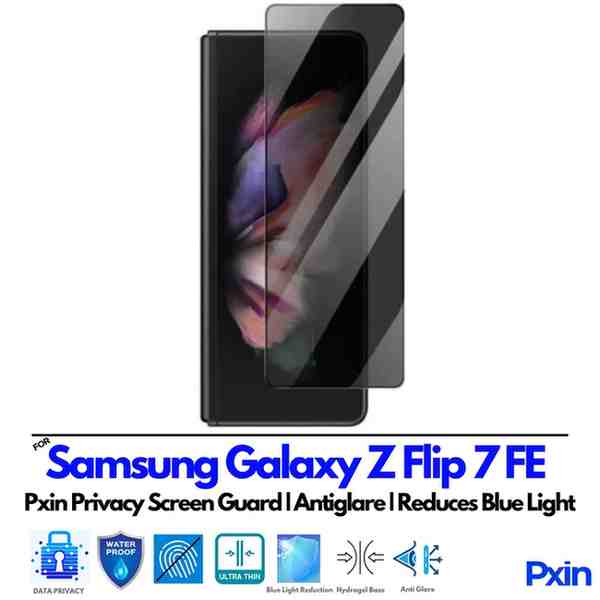 Samsung Galaxy ZFlip 7 FE Privacy Screen Guard Samsung Galaxy ZFlip 7 FE Privacy Screen Guard