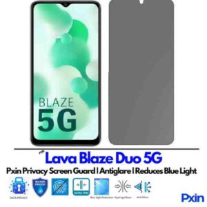 Lava Blaze Duo 5G Privacy Screen Guard