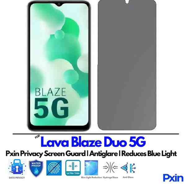 Lava Blaze Duo 5G Privacy Screen Guard Lava Blaze Duo 5G Privacy Screen Guard