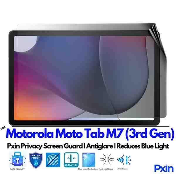 Motorola MotoTab M7 3rdGen Privacy screen guard Motorola MotoTab M7 3rdGen Privacy screen guard