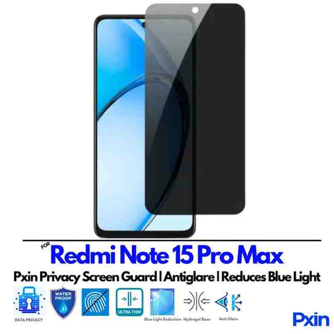 Redmi Note15 Pro Max Privacy screen guard Redmi Note15 Pro Max Privacy screen guard