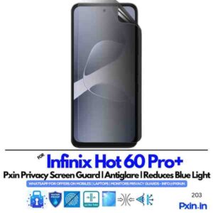 InfinixHot60Pro Privacy screen guard