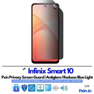 InfinixSmart10 Privacy screen guard