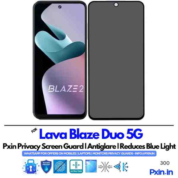 LavaBlazeDuo5G Privacy screen guard LavaBlazeDuo5G Privacy screen guard