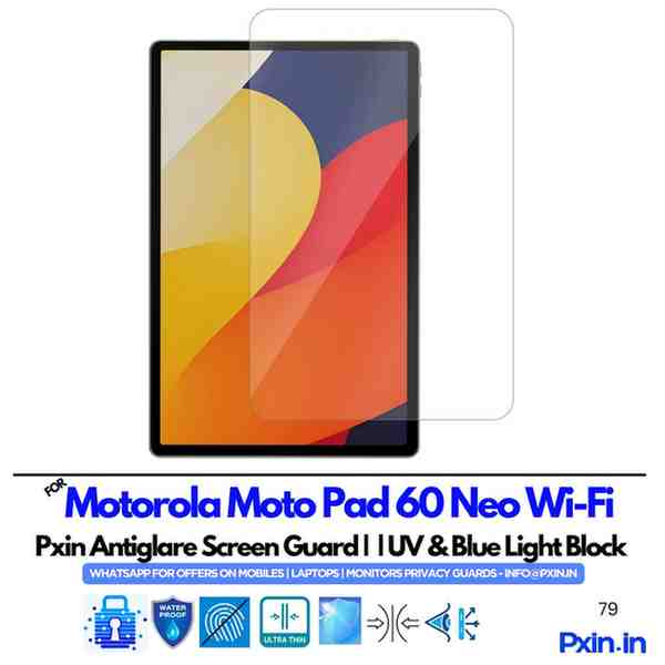 MotorolaMotoPad60NeoWi-Fi Anti glare screen guard MotorolaMotoPad60NeoWi-Fi Anti glare screen guard