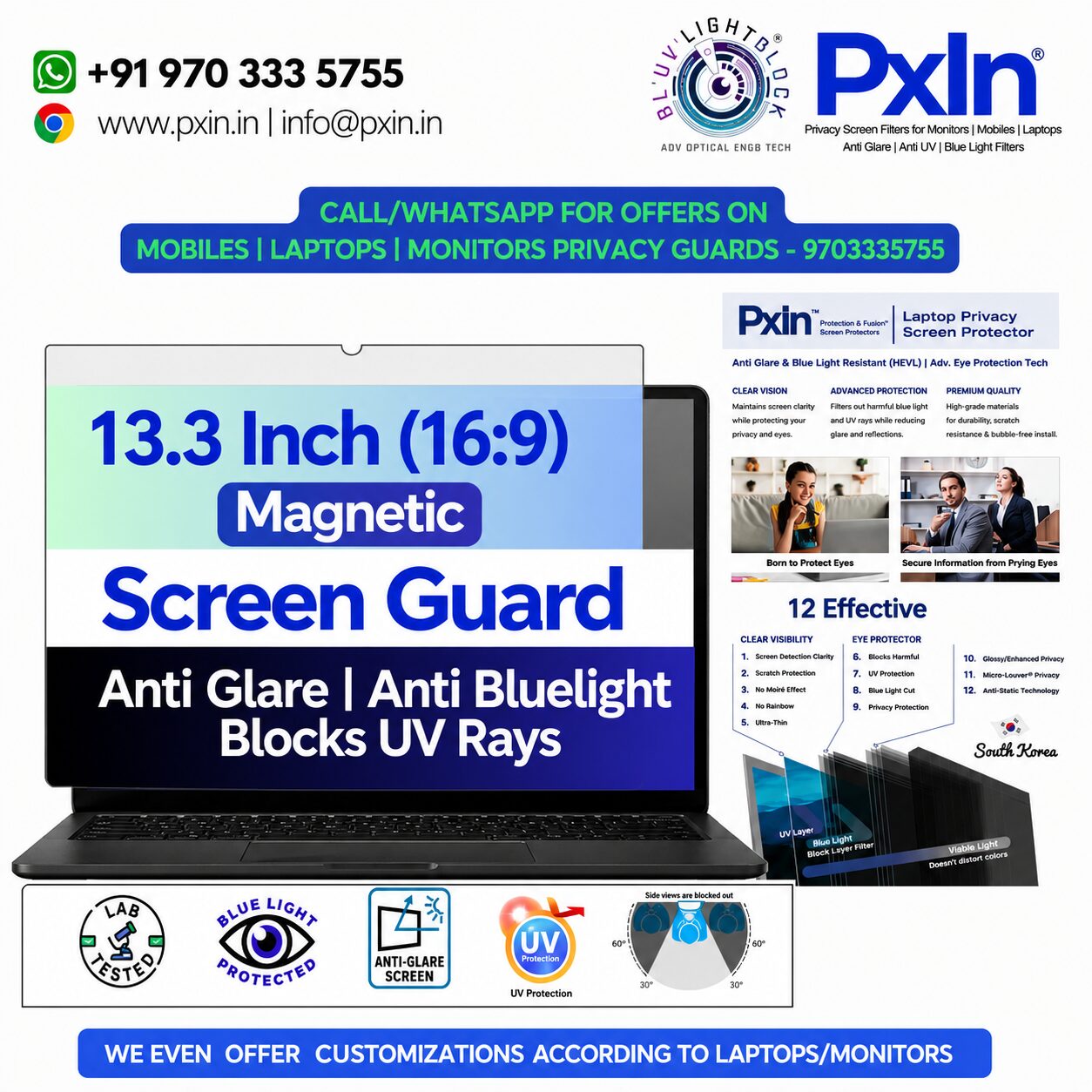 13.3 Inch (16 9) Laptop Magnetic 13.3 Inch (16 9) Laptop Magnetic