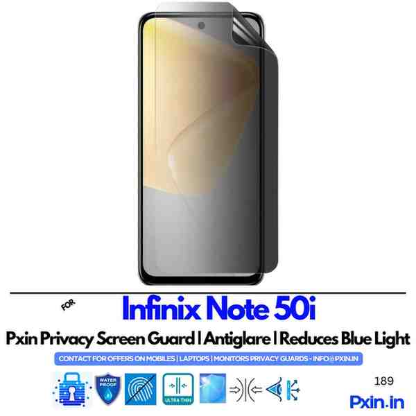 InfinixNote50iPrivacyScreenGuard InfinixNote50iPrivacyScreenGuard