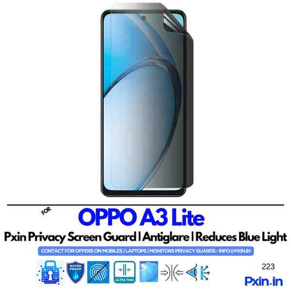 OPPOA3LitePrivacyscreenguard OPPOA3LitePrivacyscreenguard