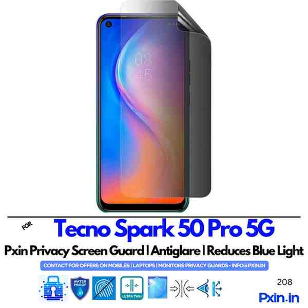 TecnoSpark50Pro5GPrivacyScreenGuard TecnoSpark50Pro5GPrivacyScreenGuard
