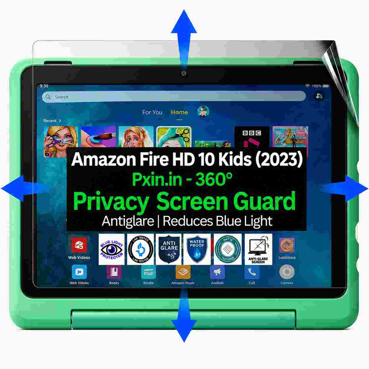 Amazon Fire HD 10 Kids 2023 privacy screen guard