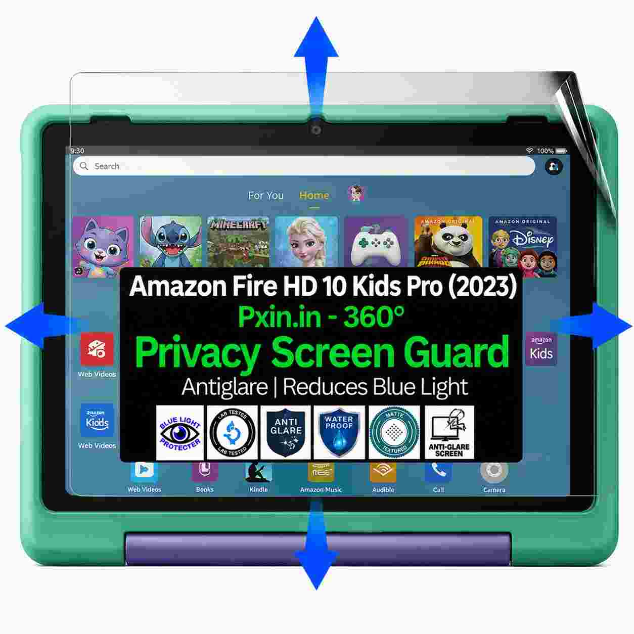 Amazon Fire HD 10 Kids Pro 2023 privacy screen guard