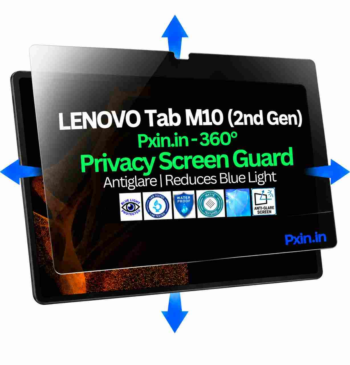 Lenovo Tab M10 2nd Gen privacy screen guard-50kb