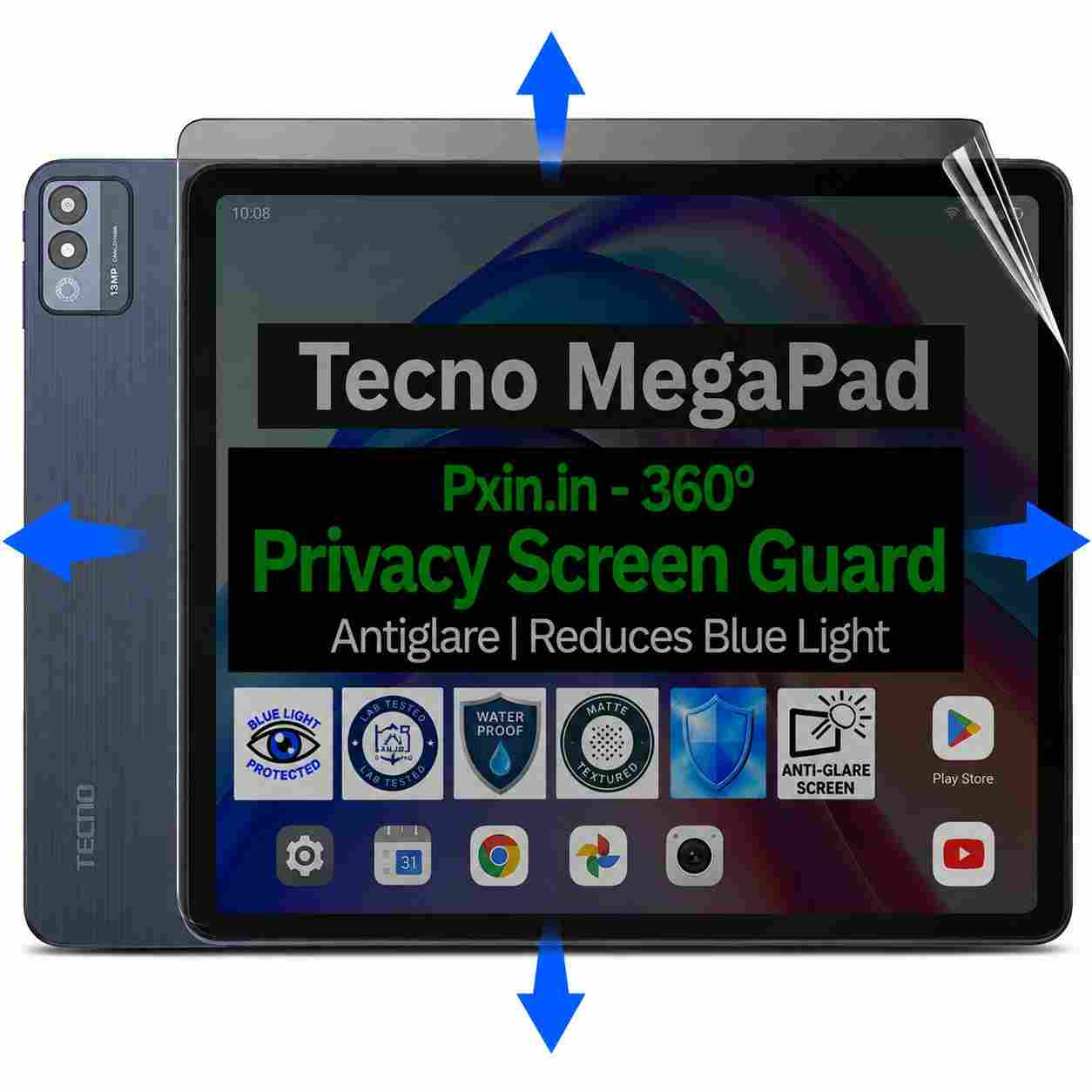 Tecno MegaPad privacy screen guard